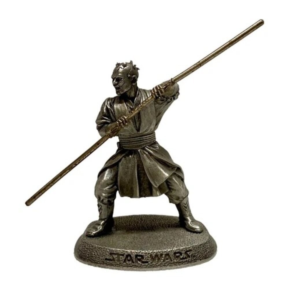 Star Wars Darth Maul Pewter 2 1/4"Tall Figurine‎ Lucas Film Signed Base Vintage